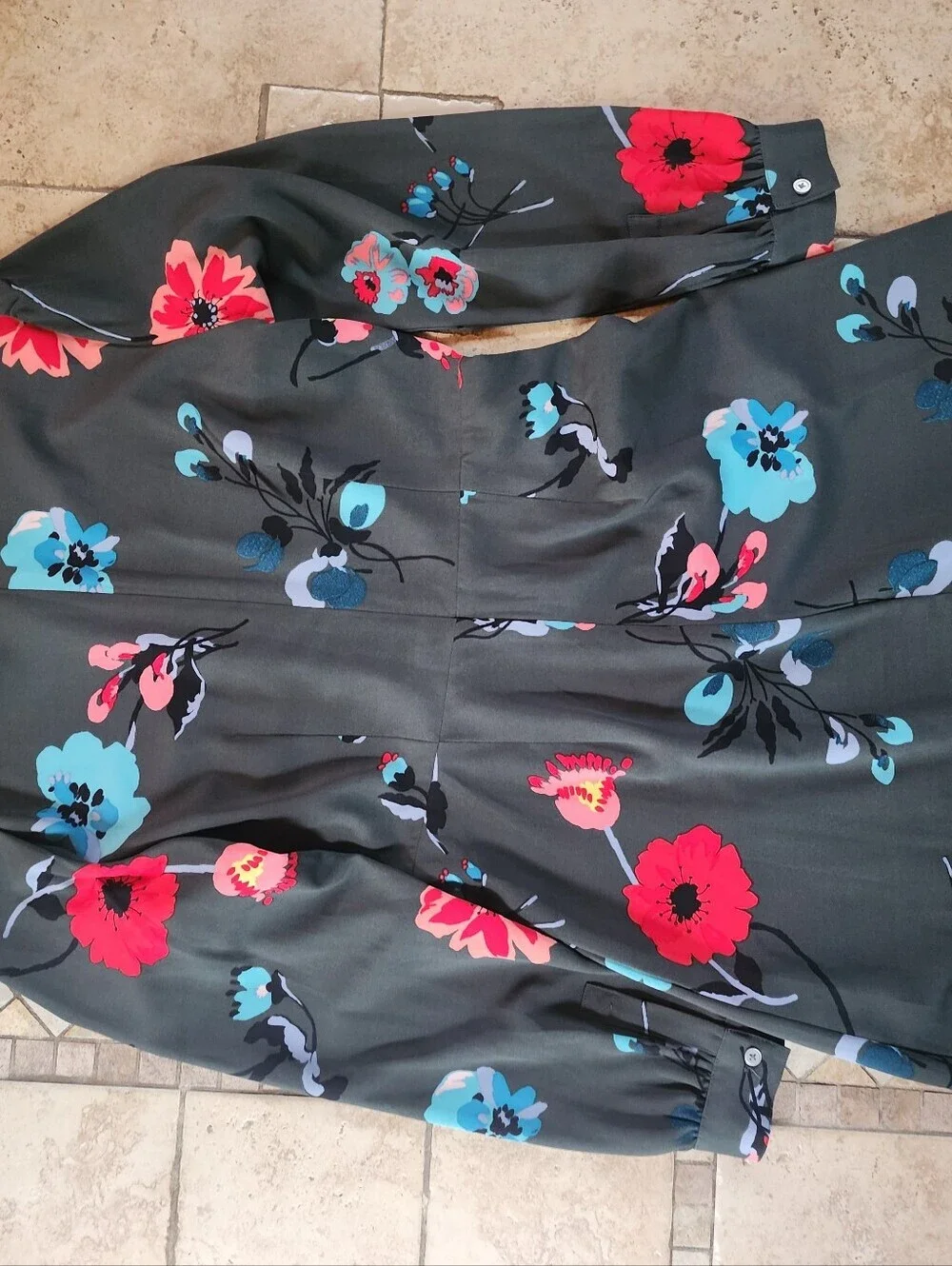 LOFT Dress with Floral Accents